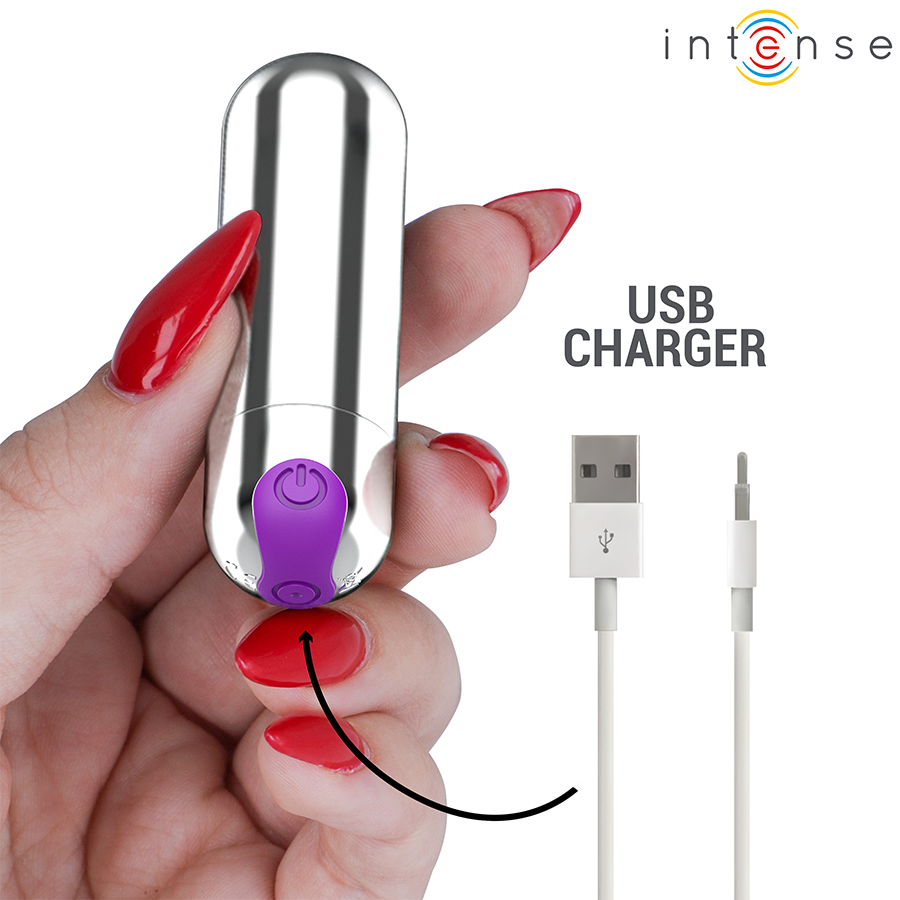 Mini Vibrator Tip Glont Intense Karen, 10 Functii, Reincarcabil USB, Silentios, Rezistent la Apa, Livrare Discreta, Negru [5]