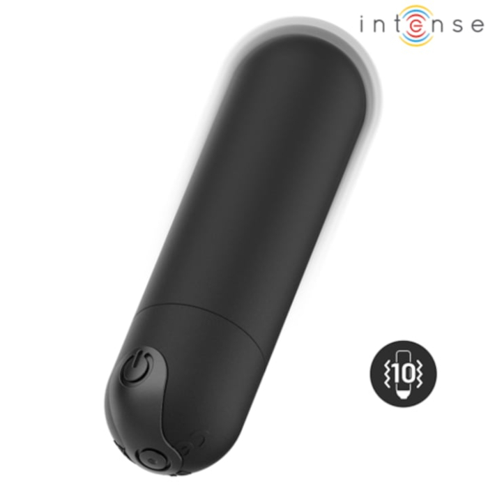 Mini Vibrator Tip Glont Intense Karen, 10 Functii, Reincarcabil USB, Silentios, Rezistent la Apa, Livrare Discreta, Negru [3]