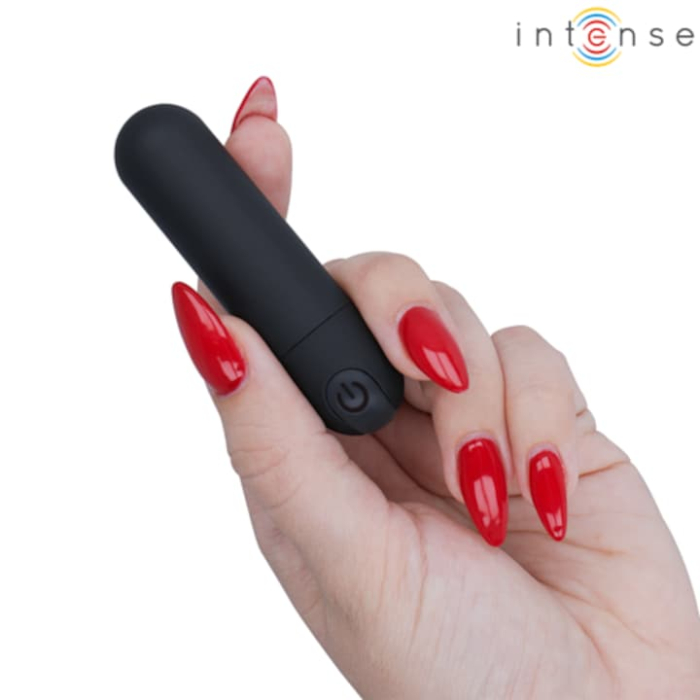 Mini Vibrator Tip Glont Intense Karen, 10 Functii, Reincarcabil USB, Silentios, Rezistent la Apa, Livrare Discreta, Negru [2]
