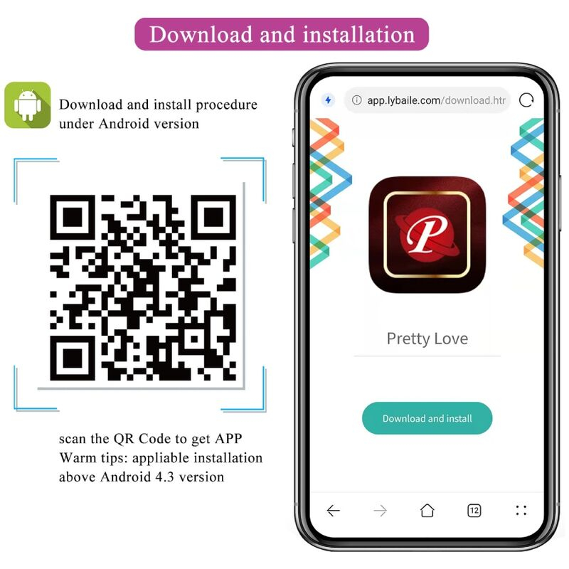 Ou vibrator Nymph cu control prin aplicație și de la distanță, vibrații interactive, mov [7]