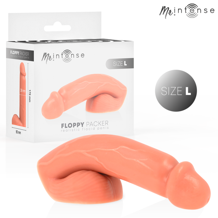 Packer realist, Intense, Floppy Size L, silicon moale, rezistent la apă, 175x95x38mm [3]