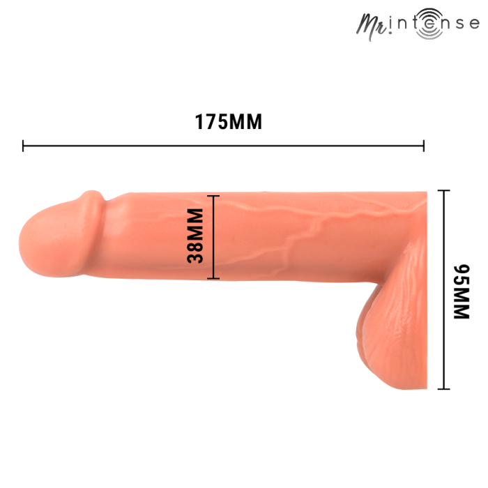 Packer realist, Intense, Floppy Size L, silicon moale, rezistent la apă, 175x95x38mm [4]