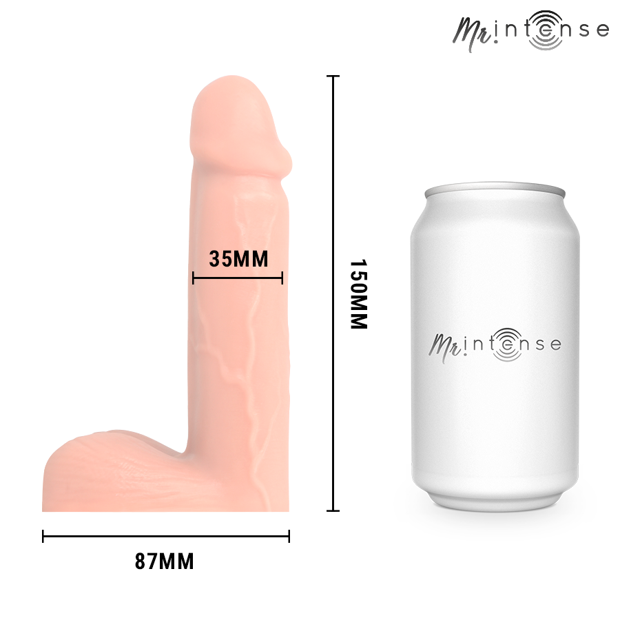 Packer realist, Intense, Floppy Size M, silicon moale, natural, rezistent la apă, 150x35mm [2]