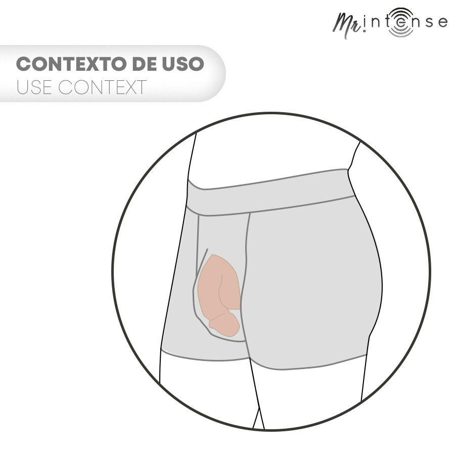 Packer realist Mr. Intense Floppy Size S, silicon moale, rezistent la apa, natural, 113x82mm [5]