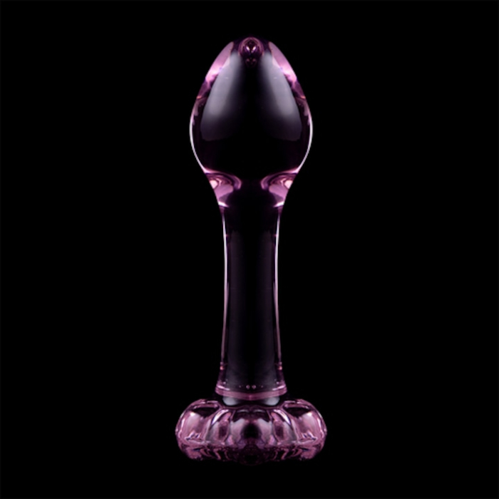 Plug Anal din Sticla Borosilicata Nebula Series by Ibiza, Model 2, Hipoalergenic, 11 cm, Roz [5]
