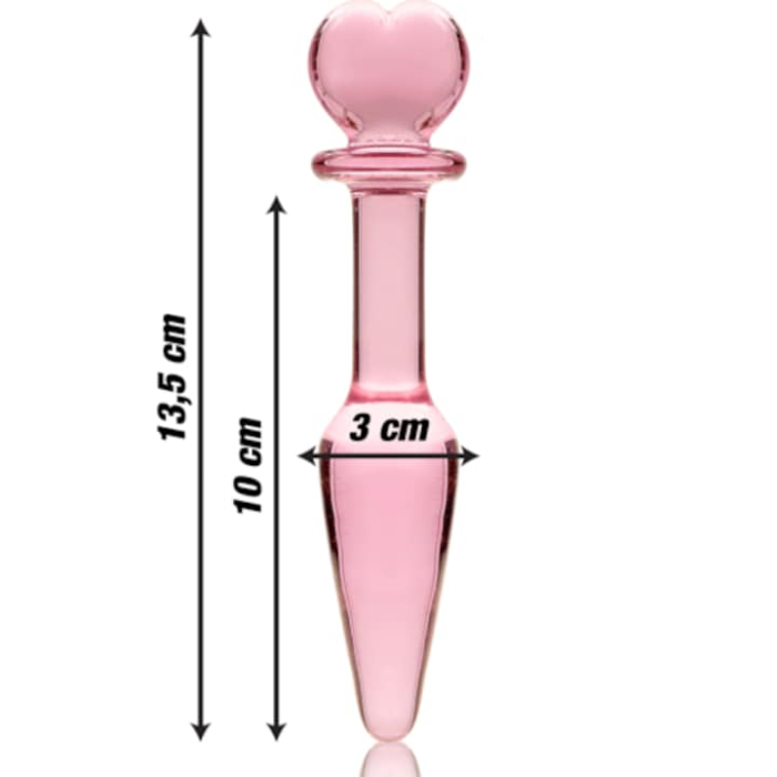 Plug Anal din Sticla Borosilicata Nebula Series by Ibiza, Model 7, Roz, 13.5 cm [4]