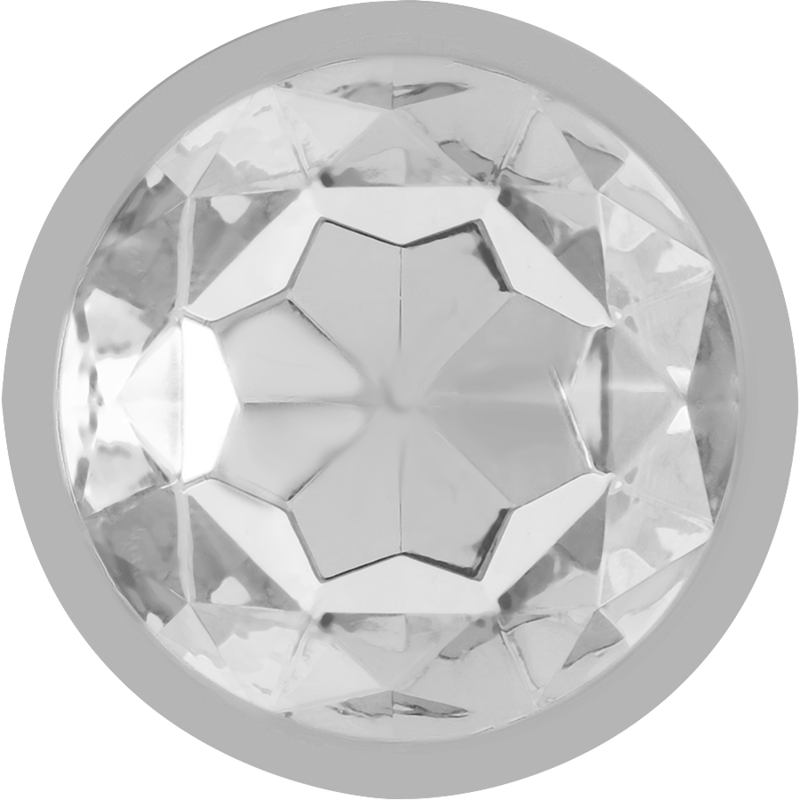 Plug anal metalic pentru începători, mărimea S, bază sigură cu cristal transparent, 7 cm [3]