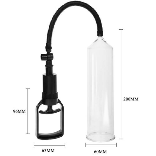 Pompă manuală pentru penis PRETTY LOVE Alexander, cilindru transparent [3]