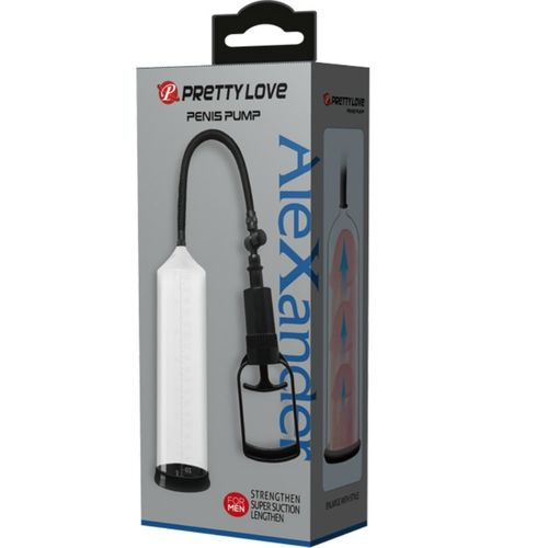 Pompă manuală pentru penis PRETTY LOVE Alexander, cilindru transparent [5]