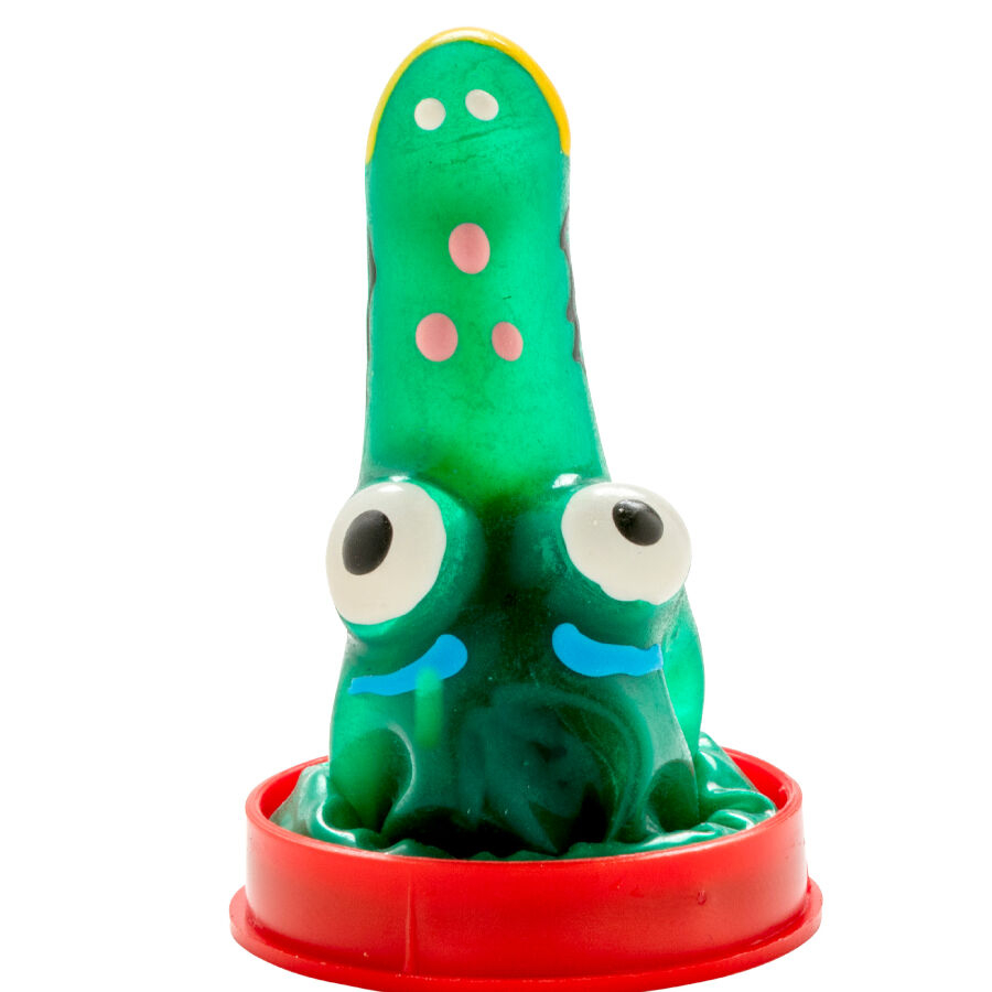 Prezervativ decorativ pictat manual – Model Crocodil, CONDOMERIE [3]