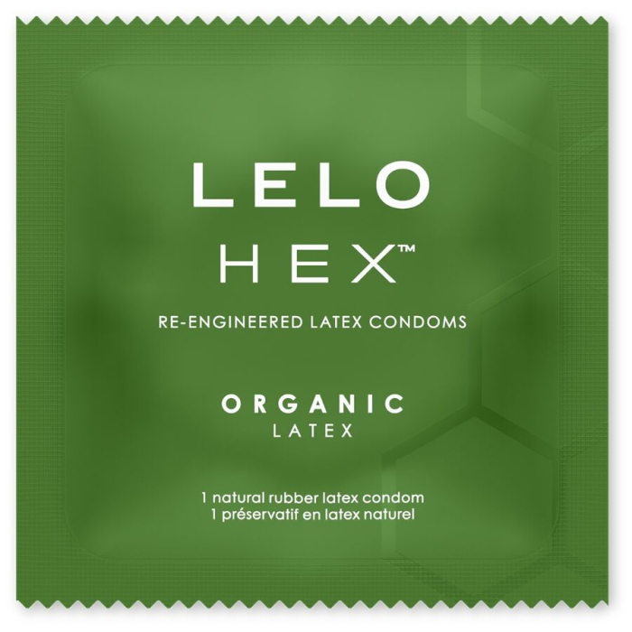 Prezervative LELO HEX Organic, 36 unitati, latex organic, cu L-arginina [3]