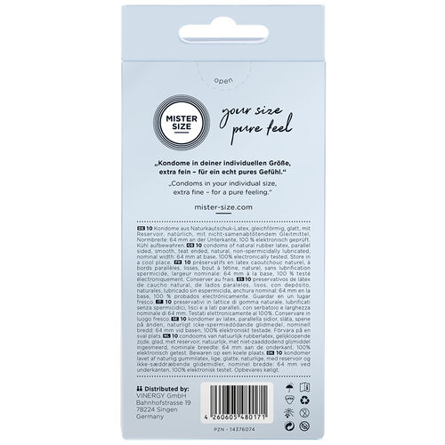 Prezervative Mister Size 64mm, 10 buc [3]