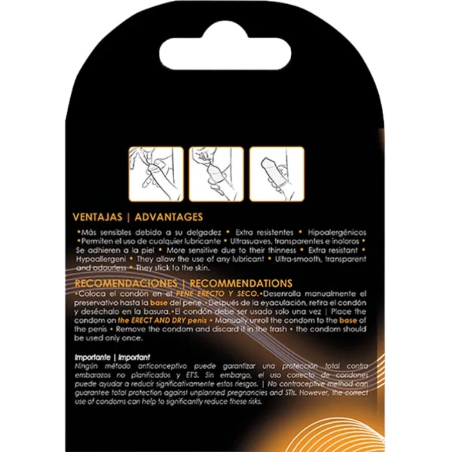 Prezervative UNIQ Classic fara latex, ultra subtiri, hipoalergenice, 3 bucati [2]