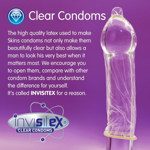 Set 16 Prezervative, Skins - Extra Large, Latex, Transparent [3]