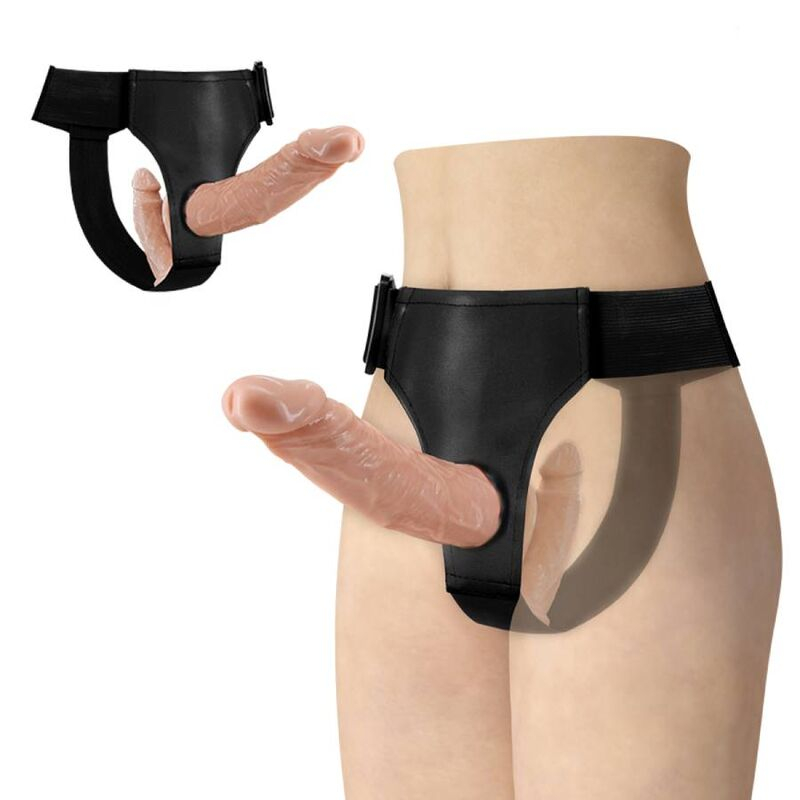 Set Baile Ultra Passionate cu 2 dildo-uri și ham reglabil [2]