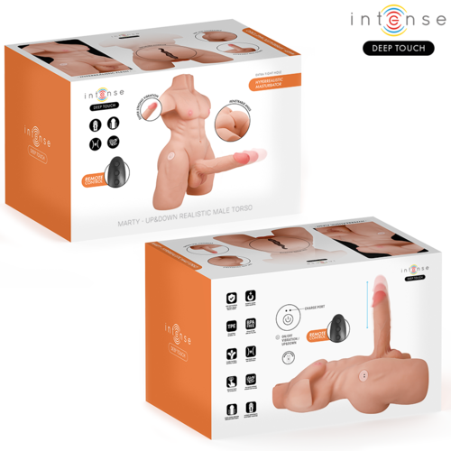 Torso realist Intense Marty, cu vibratii, miscare automata, material TPE, 6.2 kg [3]