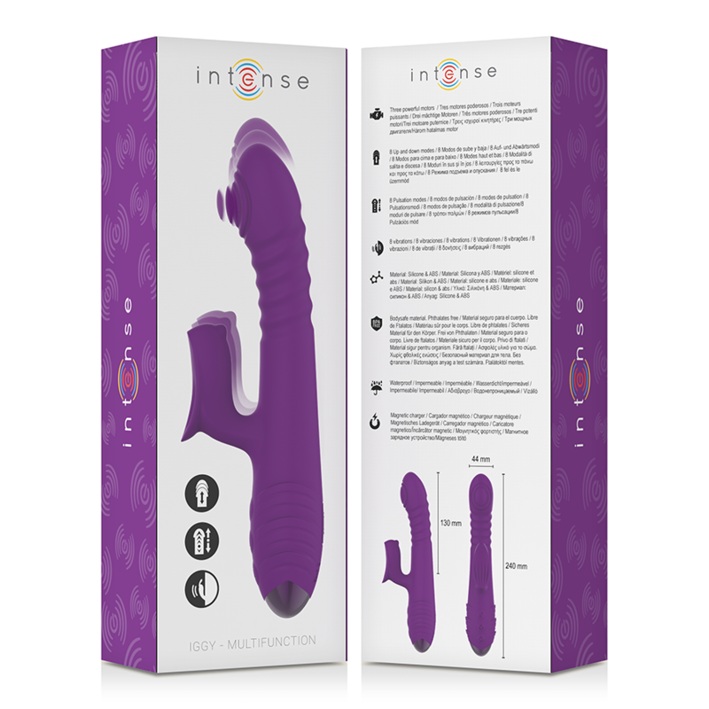 Vibrator automat Intense Iggy Up & Down violet – 24 cm [6]