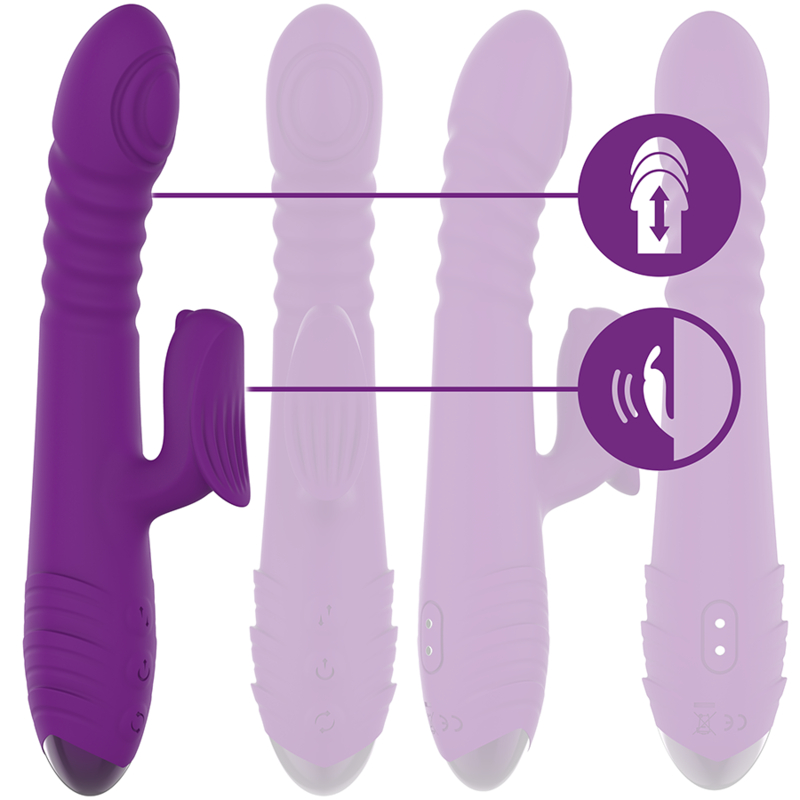 Vibrator automat Intense Iggy Up & Down violet – 24 cm [3]