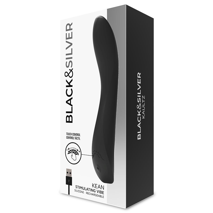 Vibrator Black&Silver Kean Touch Control – 10 moduri [8]