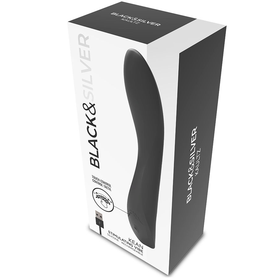 Vibrator Black&Silver Kean Touch Control – 10 moduri [9]