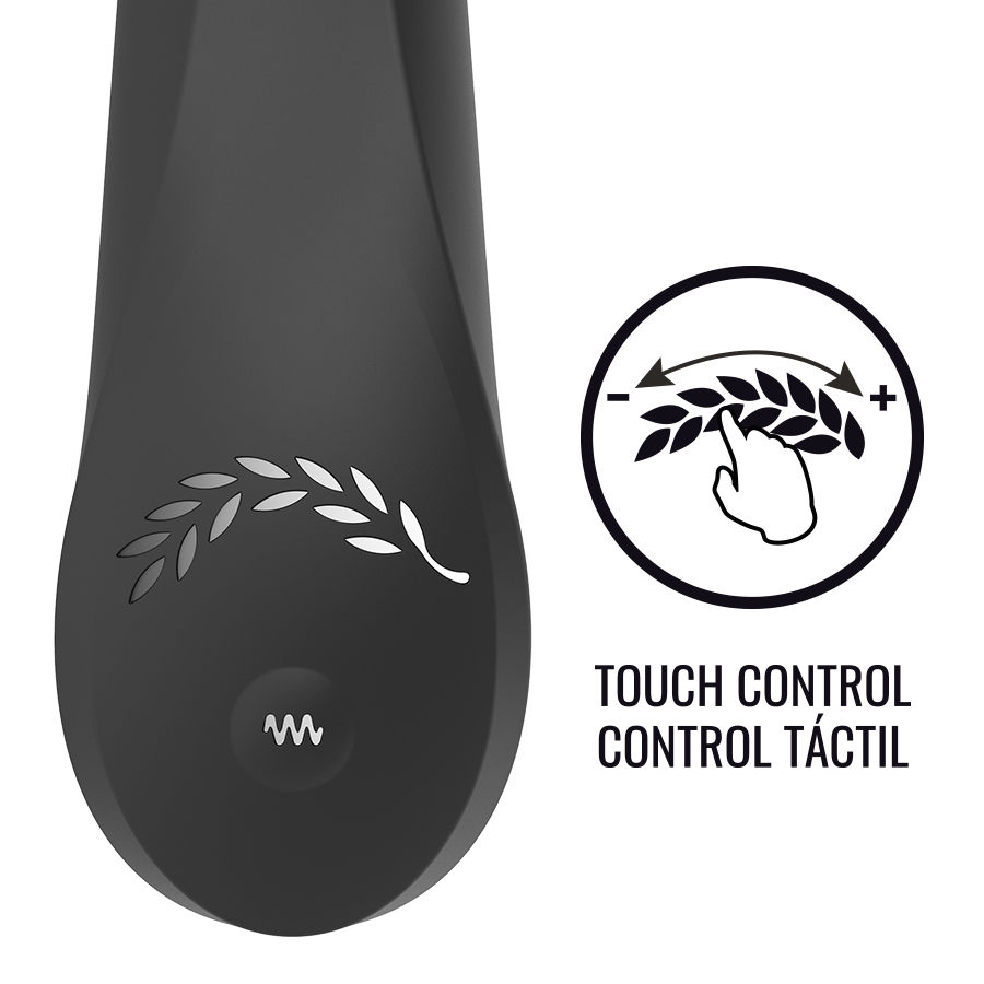 Vibrator Black&Silver Kean Touch Control – 10 moduri [2]