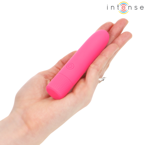 Vibrator Bullet Intense Symone Roz 10 cm – USB Reincarcabil, 8 Vibratii, Stimulator Clitoridian Discret [6]