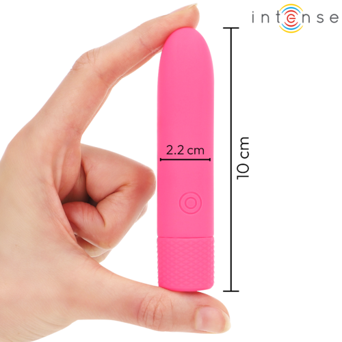 Vibrator Bullet Intense Symone Roz 10 cm – USB Reincarcabil, 8 Vibratii, Stimulator Clitoridian Discret [4]