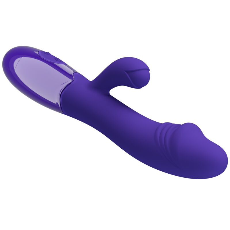Vibrator dublu Snappy Youth pentru punctul G și stimulare clitoridiană, 30 moduri, USB, silicon violet [2]