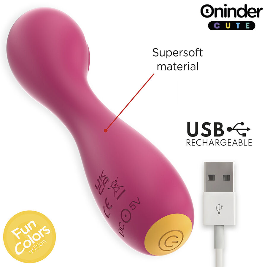 Vibrator G-Spot Love Buddy cu cap lat de 5 cm, vibrații și pulsații tip tapping, control prin aplicație de oriunde, USB-C, 22,5 cm [5]