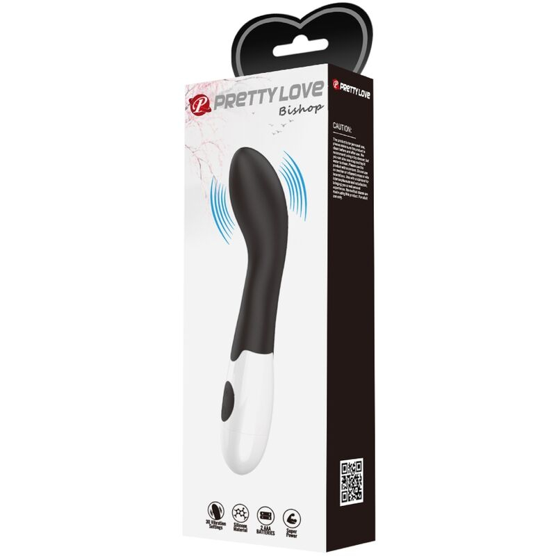 Vibrator Pretty Love Bishop pentru punctul G – negru [10]