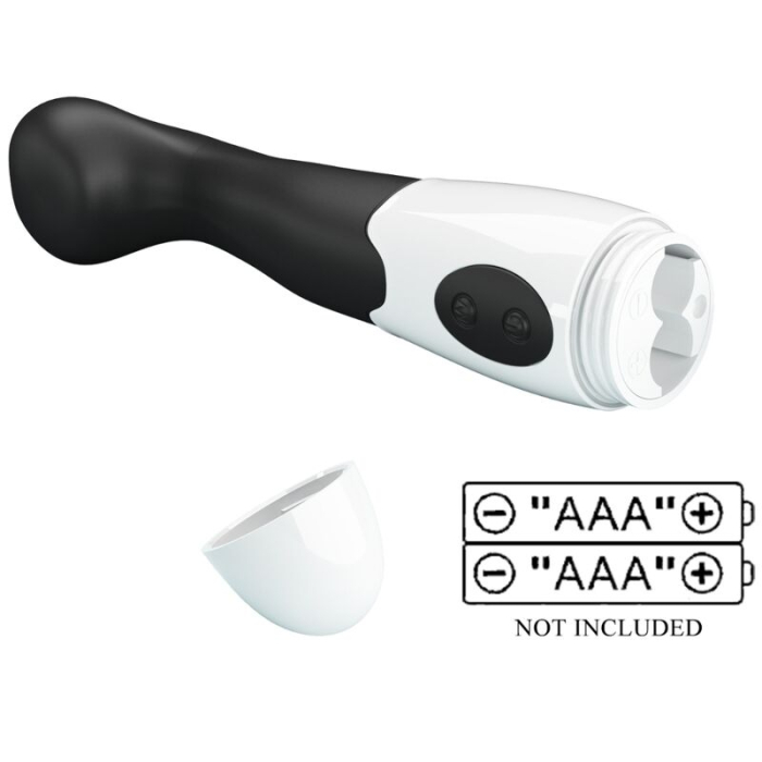 Vibrator, Pretty Love, Charles, 30 functii de vibratie, negru, 210x70x40mm [9]