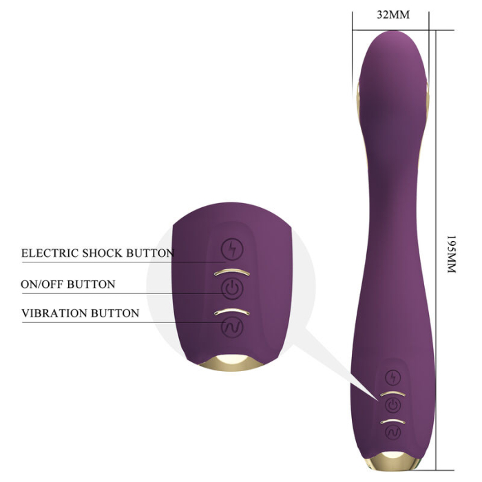 Vibrator Pretty Love Hector, 12 functii de vibratie, 5 functii de electro-stimulare, control prin aplicatie, silicon moale [4]