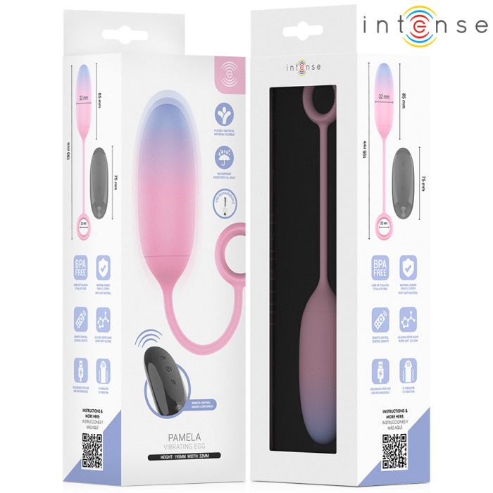 Vibrator Punct G Intense Pamela, 10 Functii, Silicon Medical Premium, Reincarcabil USB, Design Ergonomic Gradient, Mov/Multicolor [5]