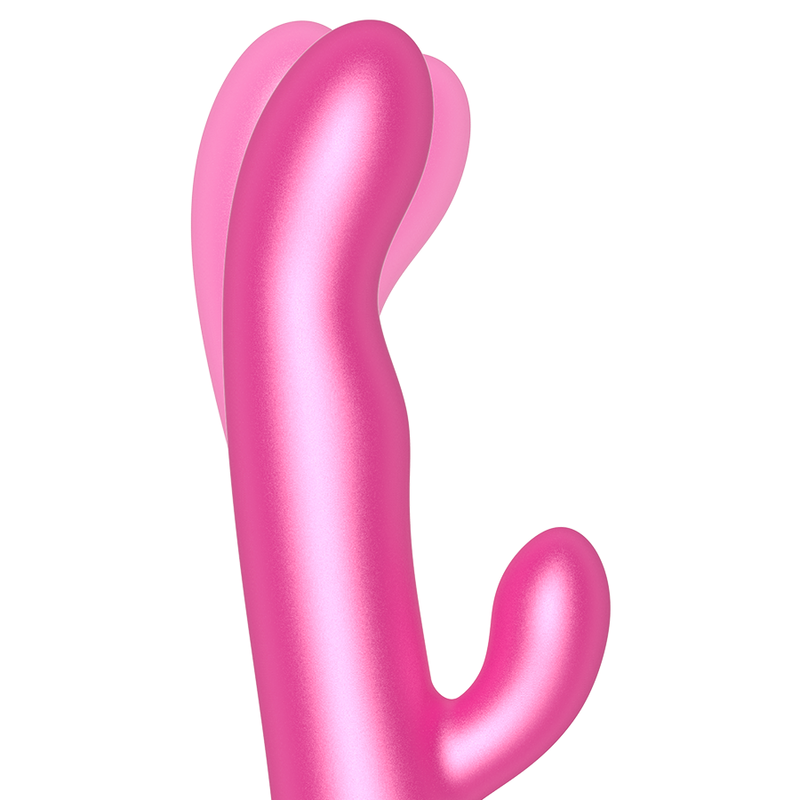 Vibrator Rabbit cu rotație pentru punctul G și vibrații pentru clitoris, control prin aplicație, Oslo, roz [2]