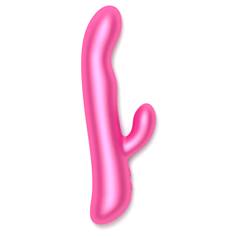 Vibrator Rabbit cu rotație pentru punctul G și vibrații pentru clitoris, control prin aplicație, Oslo, roz [3]