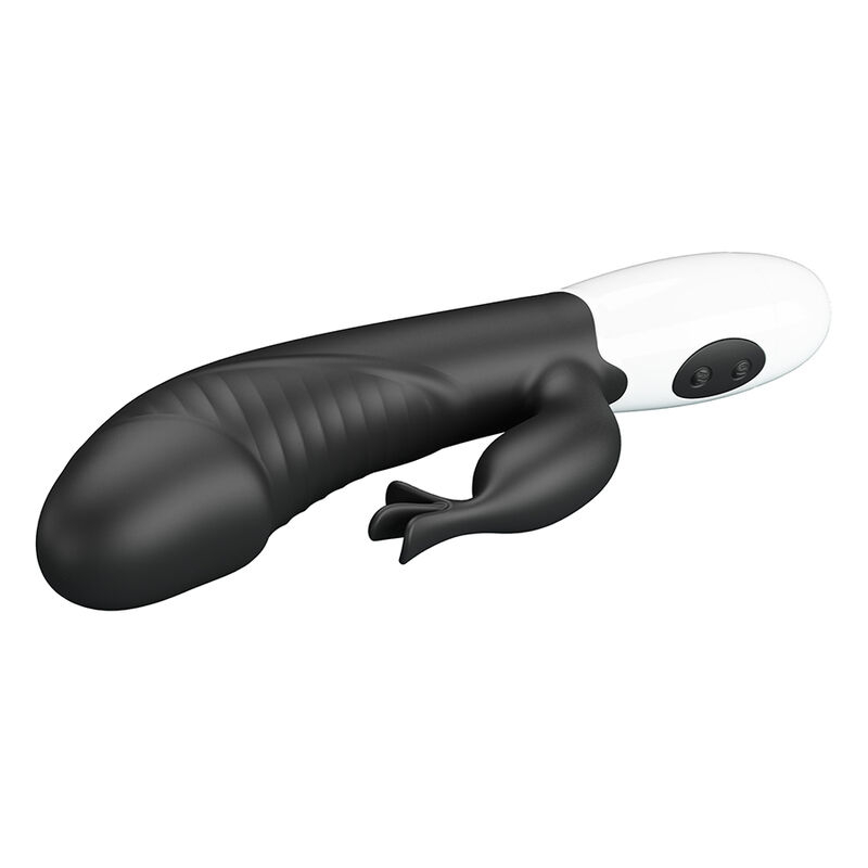 Vibrator Rabbit cu stimulare simultană pentru punctul G și clitoris, 30 funcții, Rasmussen, negru [4]