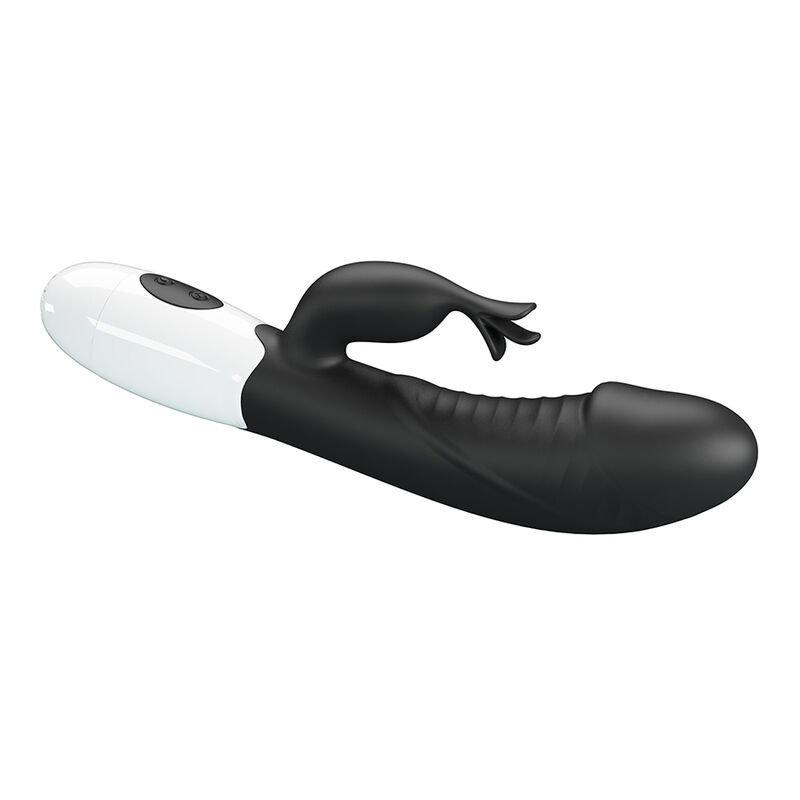 Vibrator Rabbit cu stimulare simultană pentru punctul G și clitoris, 30 funcții, Rasmussen, negru [5]