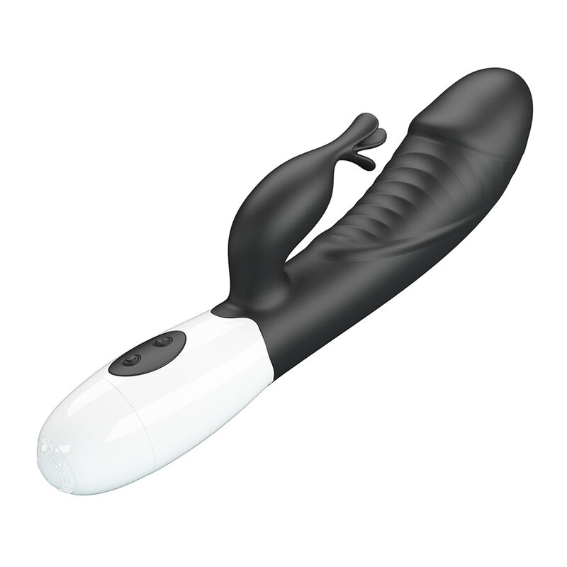 Vibrator Rabbit cu stimulare simultană pentru punctul G și clitoris, 30 funcții, Rasmussen, negru [3]