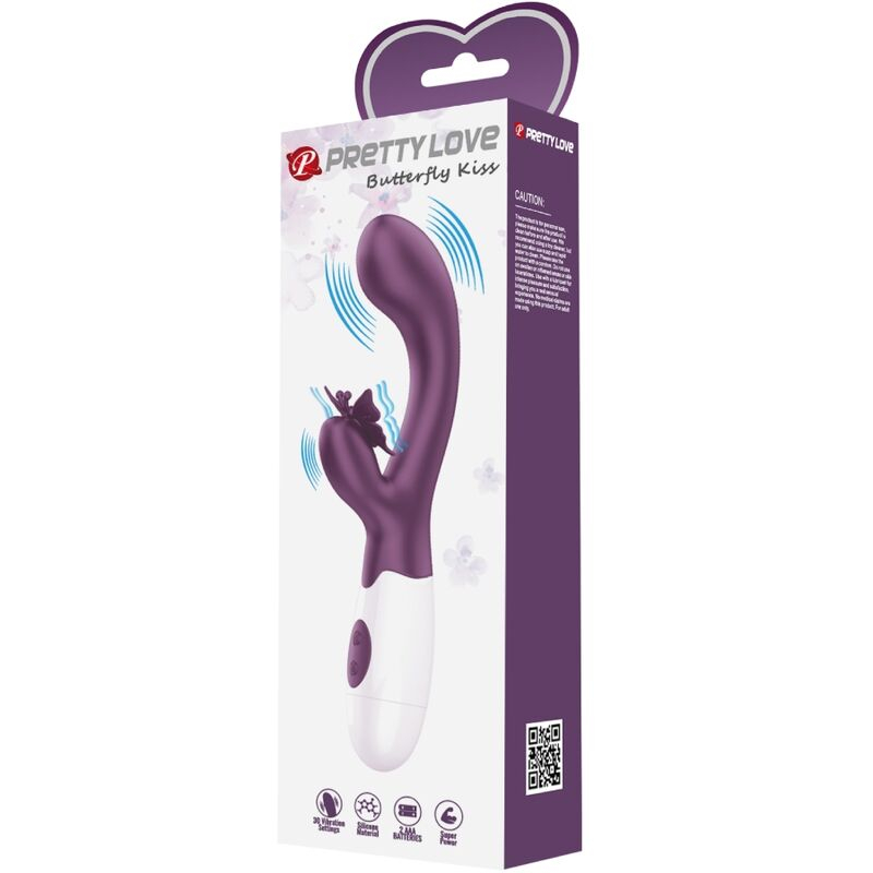 Vibrator Rabbit Pretty Love Butterfly Kiss violet – 30 vibrații [7]