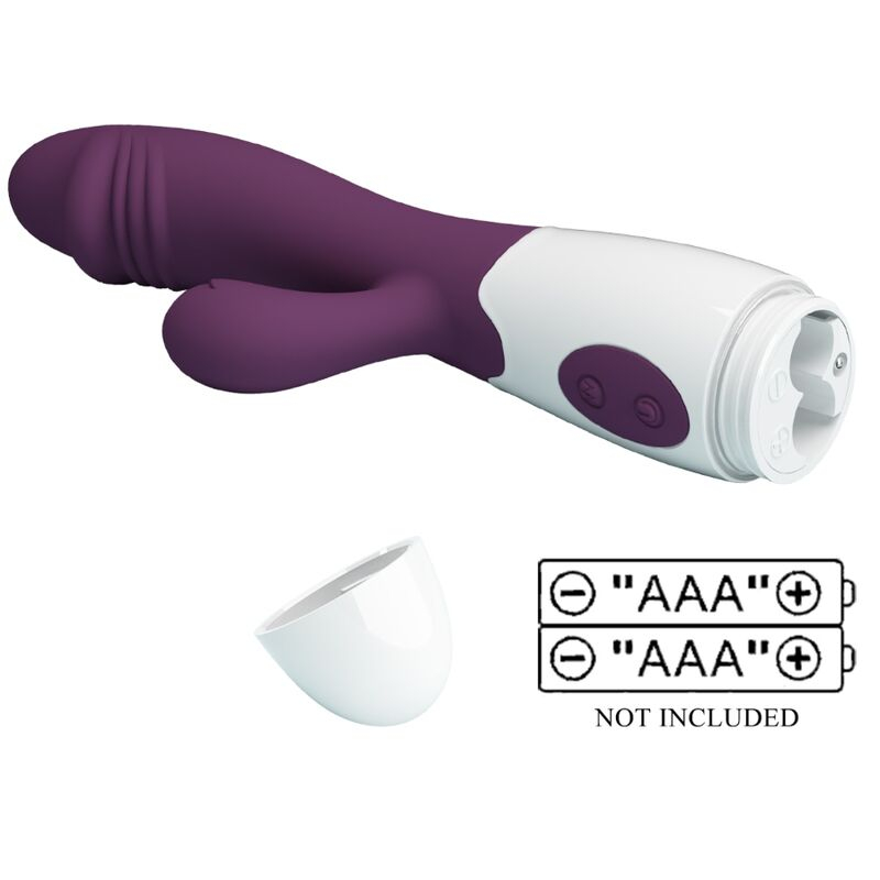 Vibrator rabbit Snappy pentru stimularea simultană a punctului G și clitorisului, 30 moduri, silicon, mov [8]