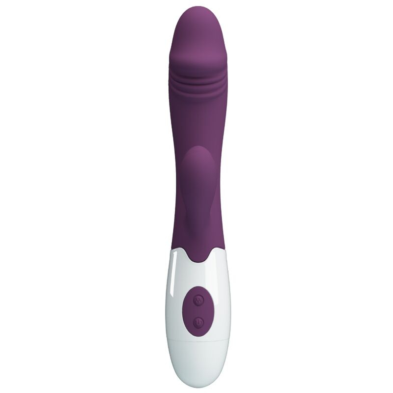 Vibrator rabbit Snappy pentru stimularea simultană a punctului G și clitorisului, 30 moduri, silicon, mov [2]