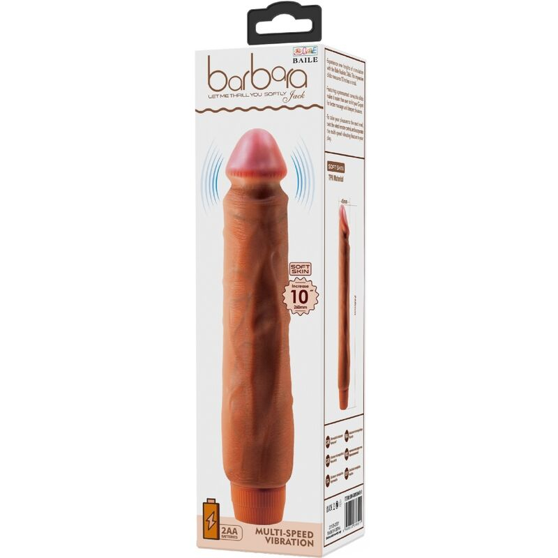 Vibrator realist Baile Jack 26 cm Mulatto [6]