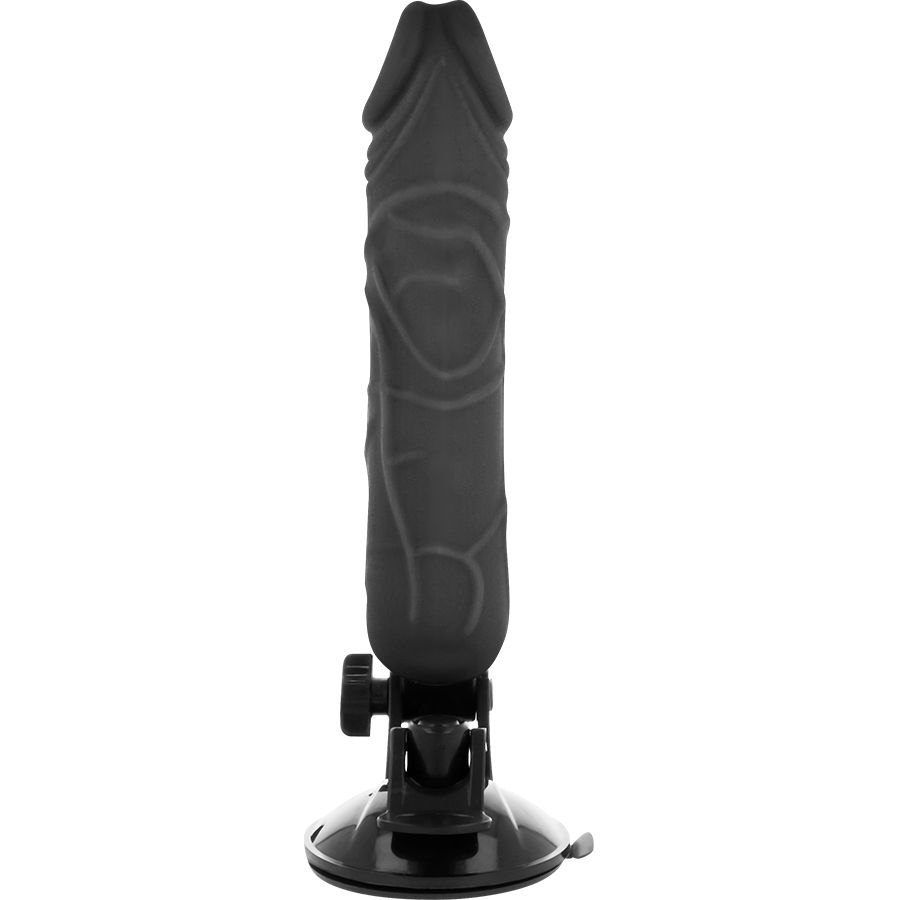Vibrator realist Basecock negru cu telecomandă – 20 cm [3]
