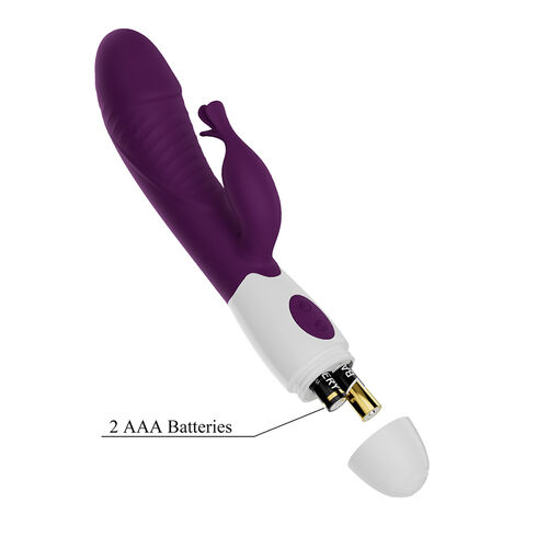 Vibrator cu Stimulare Dublă Pretty Love Rogue Muse, Mov [6]