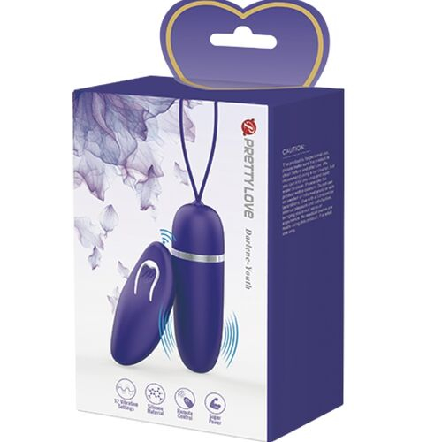 Vibrator tip bullet Pretty Love Darlene, violet, 12 moduri, telecomandă, waterproof [7]