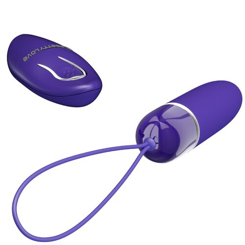 Vibrator tip bullet Pretty Love Darlene, violet, 12 moduri, telecomandă, waterproof [2]