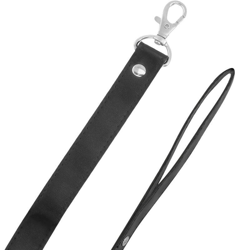 Zgardă BDSM Darkness cu lacăt și lanț – negru [2]
