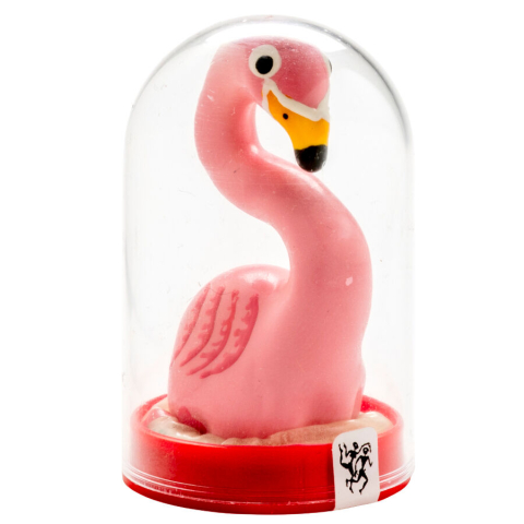 Prezervative - Prezervativ decorativ pictat manual – Model Flamingo Roz, CONDOMERIE