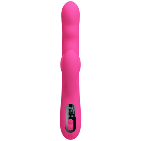Vibrator Pretty Love Winters cu Display LED și Stimulare Dublă, Roz [4]