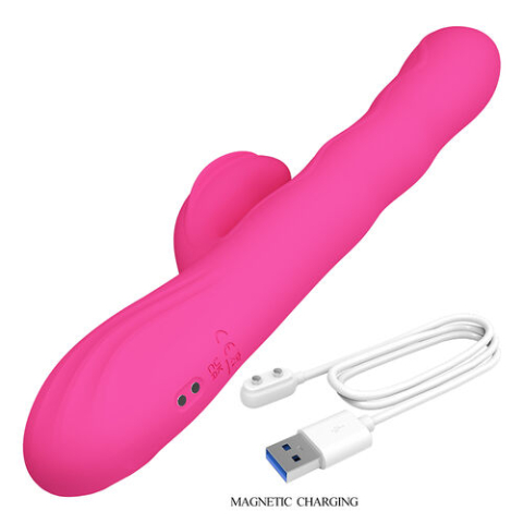 Vibrator Pretty Love Winters cu Display LED și Stimulare Dublă, Roz [8]